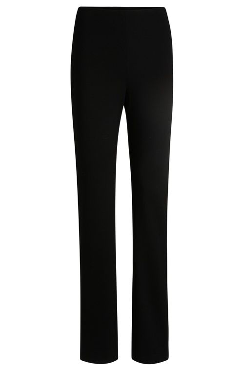 Calça Legging Boca De Sino Em Jersey Elástico