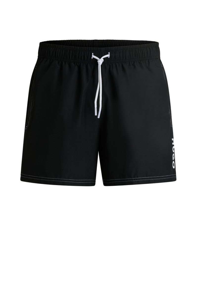 Shorts De Banho Forrados Com Logo Estampado