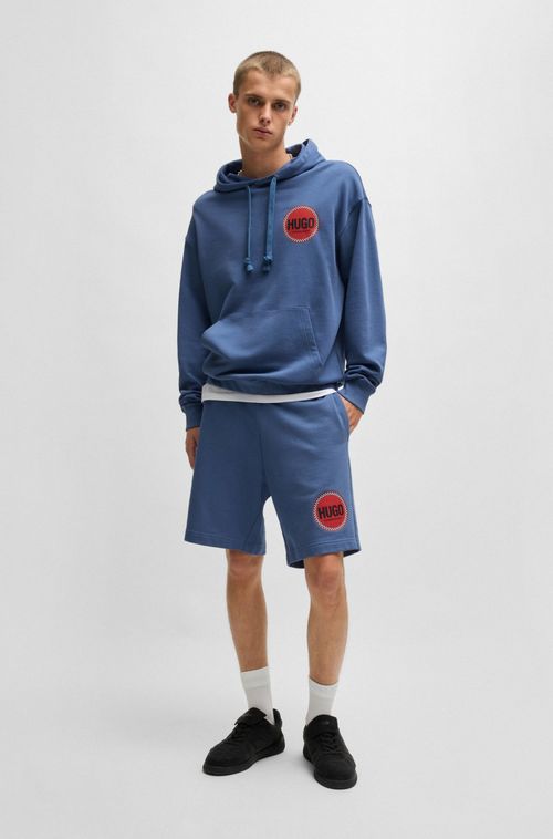 Moletom Descontraído Com Capuz E Logo Estampado