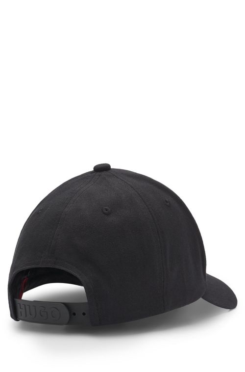 Boné De Sarja De Algodão Com Logo Bordado