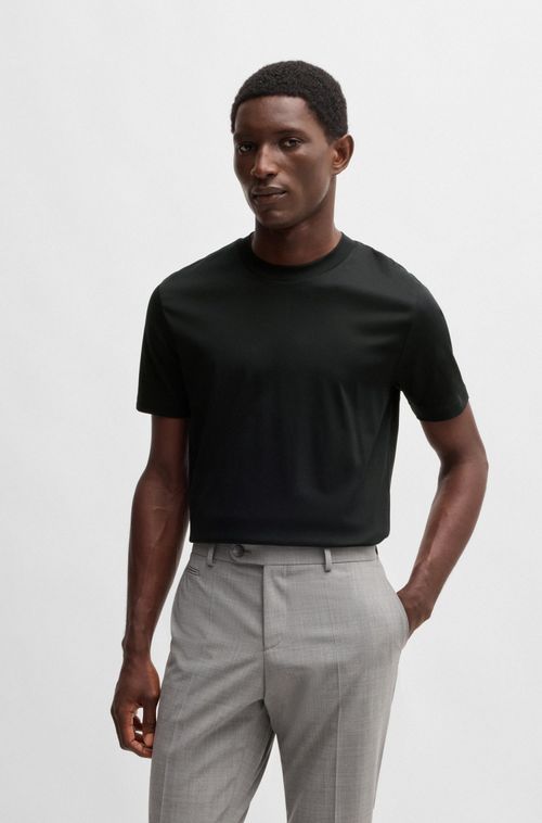 Camiseta Slim De Algodão Mercerizado