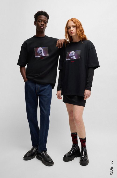 Camiseta Oversized Hugo X Tim Burton'S O Estranho Mundo De Jack
