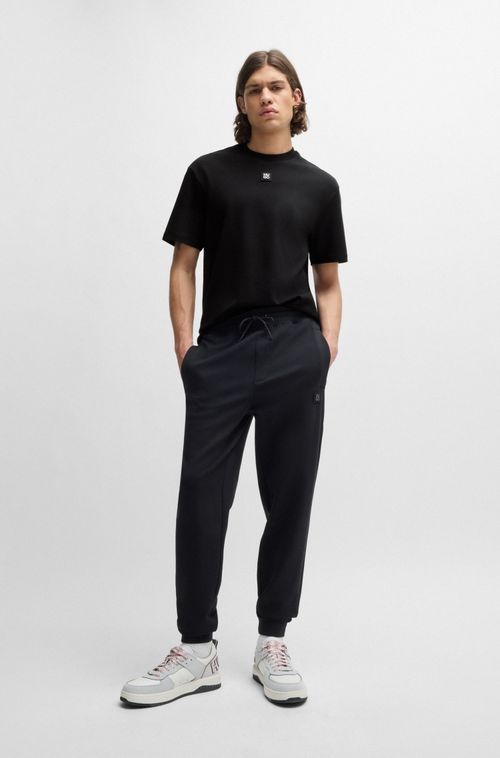 Camiseta Em Algodão De Corte Regular Com Logo Empilhado