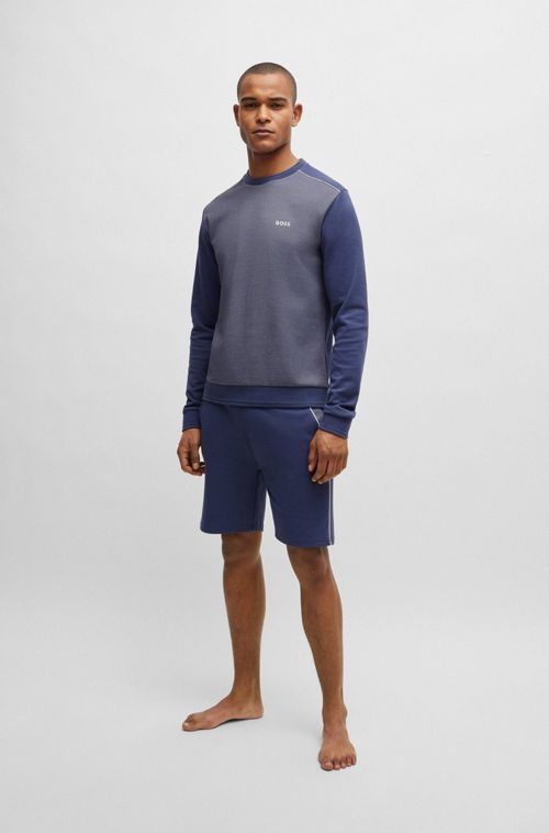 Moletom De Algodão-Blend Com Estrutura Jacquard
