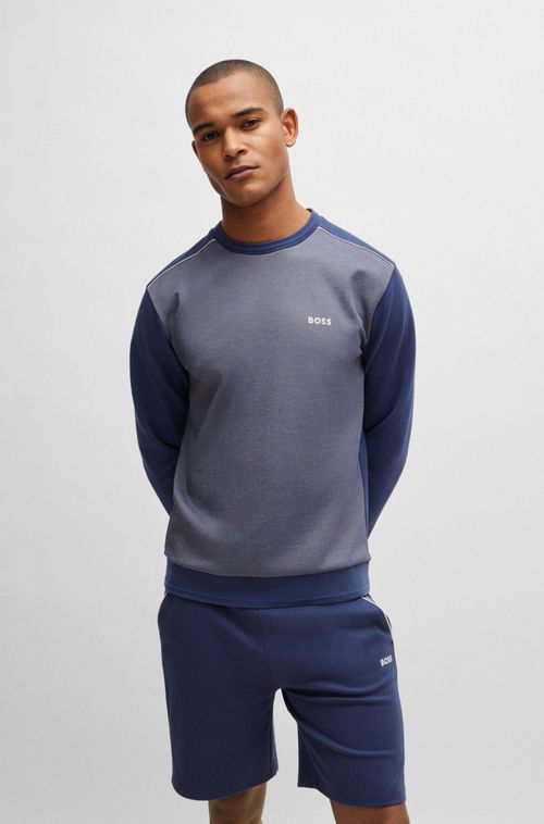 Moletom De Algodão-Blend Com Estrutura Jacquard