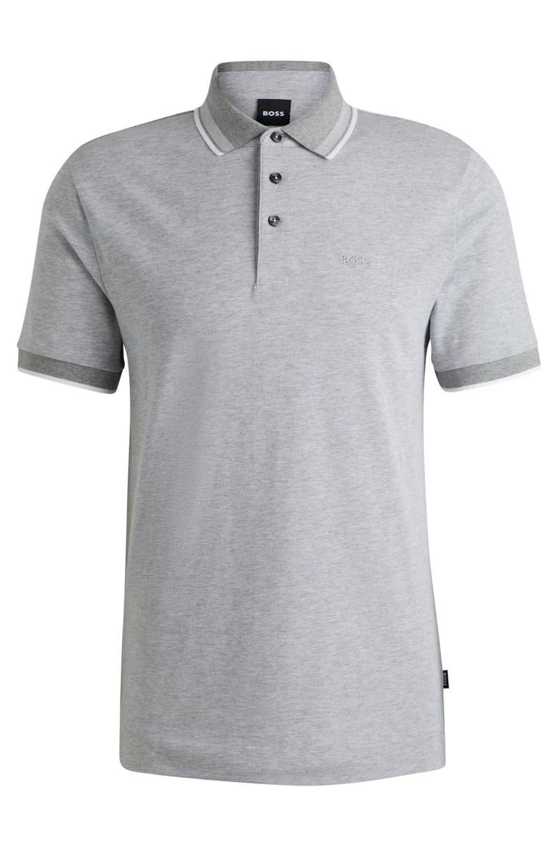 Polo Em Algodão Piqué Com Logo