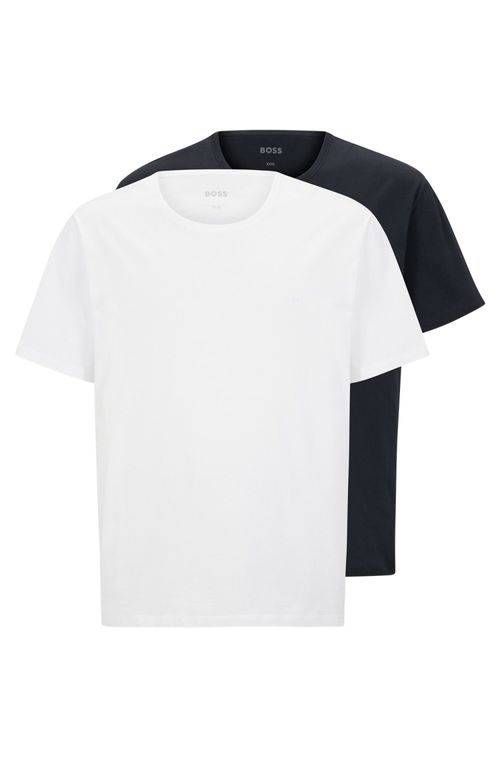 Conjunto De Camisetas De Algodão Com Logos Bordados