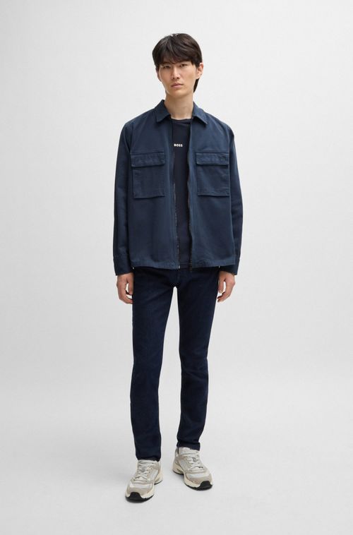 Camisa Oversized Em Sarja De Algodão