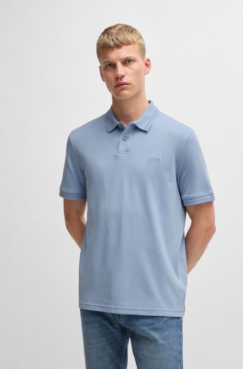 Polo Em Algodão Interlock Com Estampa De Logo