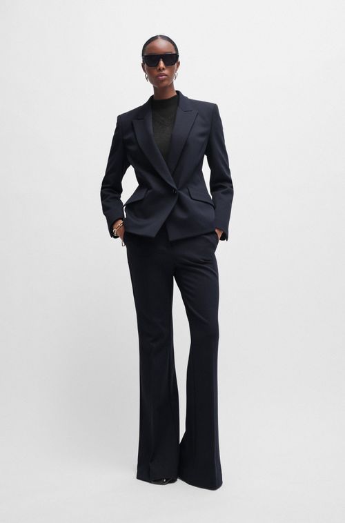 Blazer De Corte Regular Em Sarja