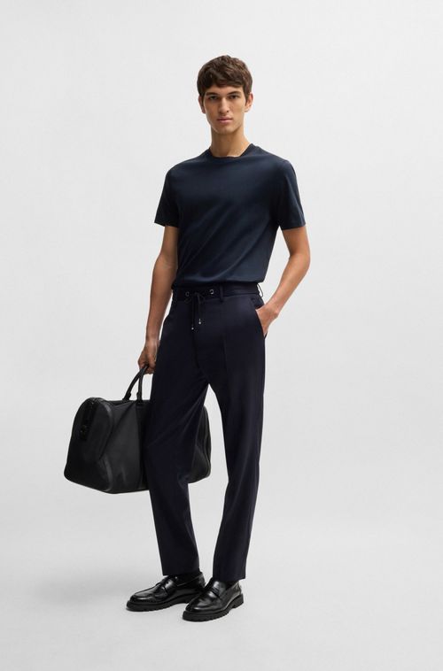 Camiseta Slim Em Algodão Mercerizado