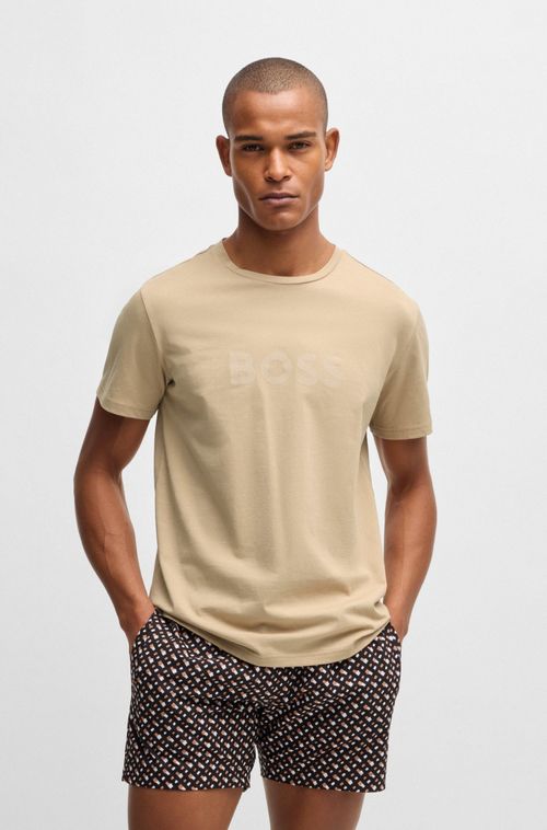Camiseta Em Jersey De Algodão Com Proteção Uv