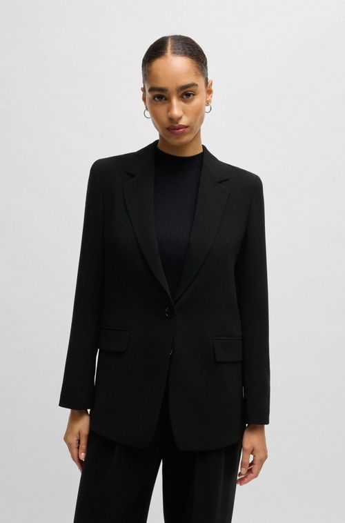 Blazer Regular Resistente A Vincos De Crepe
