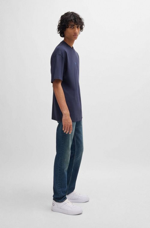 Calças Jeans Slim Elástica Azul