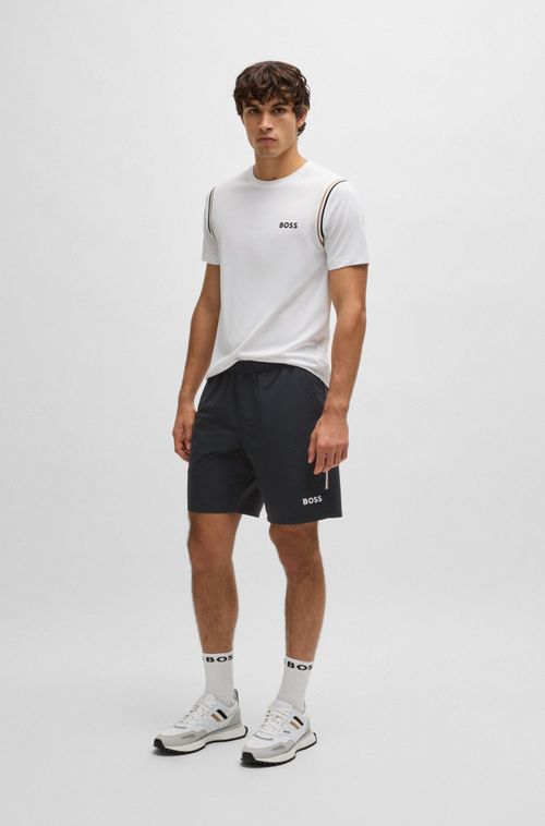 Shorts Boss X Matteo Berrettini Com Elasticidade Em Quatro Direções