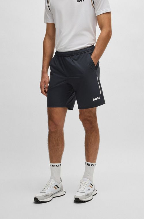 Shorts Boss X Matteo Berrettini Com Elasticidade Em Quatro Direções
