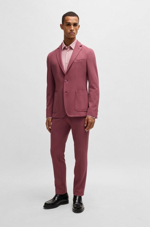 Camisa Slim Fit De Jersey Estruturado Para Desempenho
