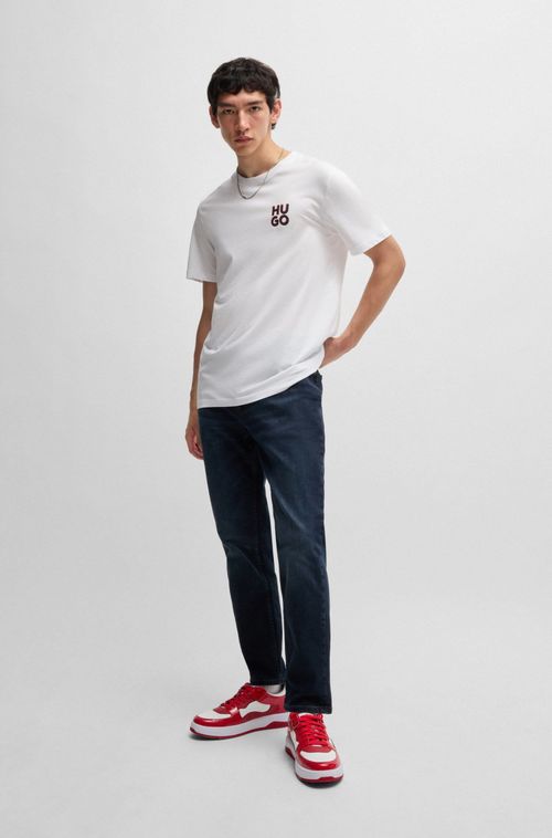 Conjunto Com Duas Camisetas Em Algodão Com Logo Sobreposto