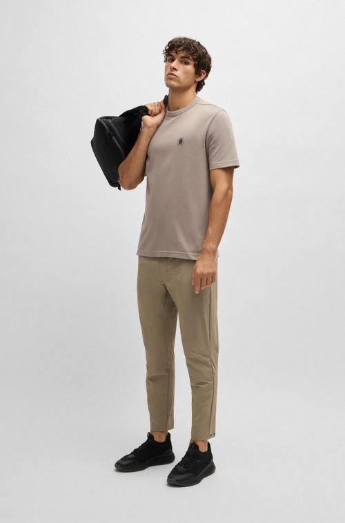 Camiseta Termorreguladora De Algodão Com Monograma Double B