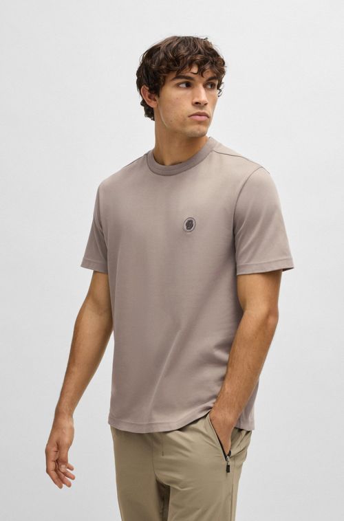 Camiseta Termorreguladora De Algodão Com Monograma Double B