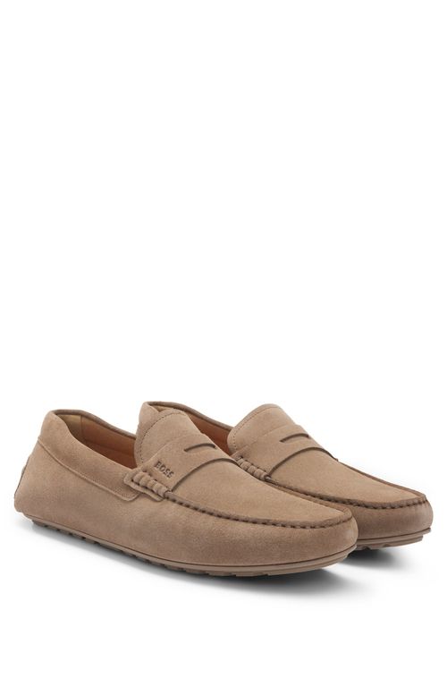 Mocassim Em Camurça Com Acabamento Penny