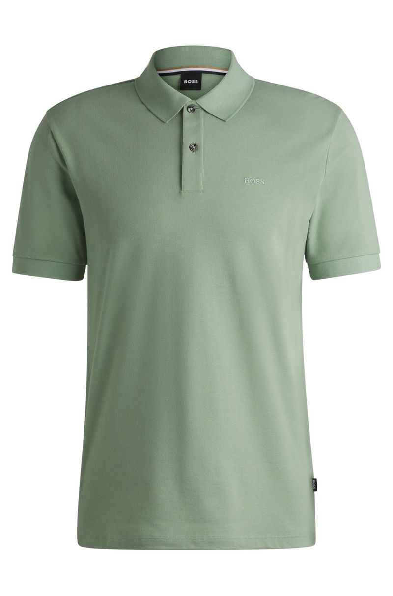 Polo Pallas De Ajuste Regular Em Algodão Com Logo Bordado