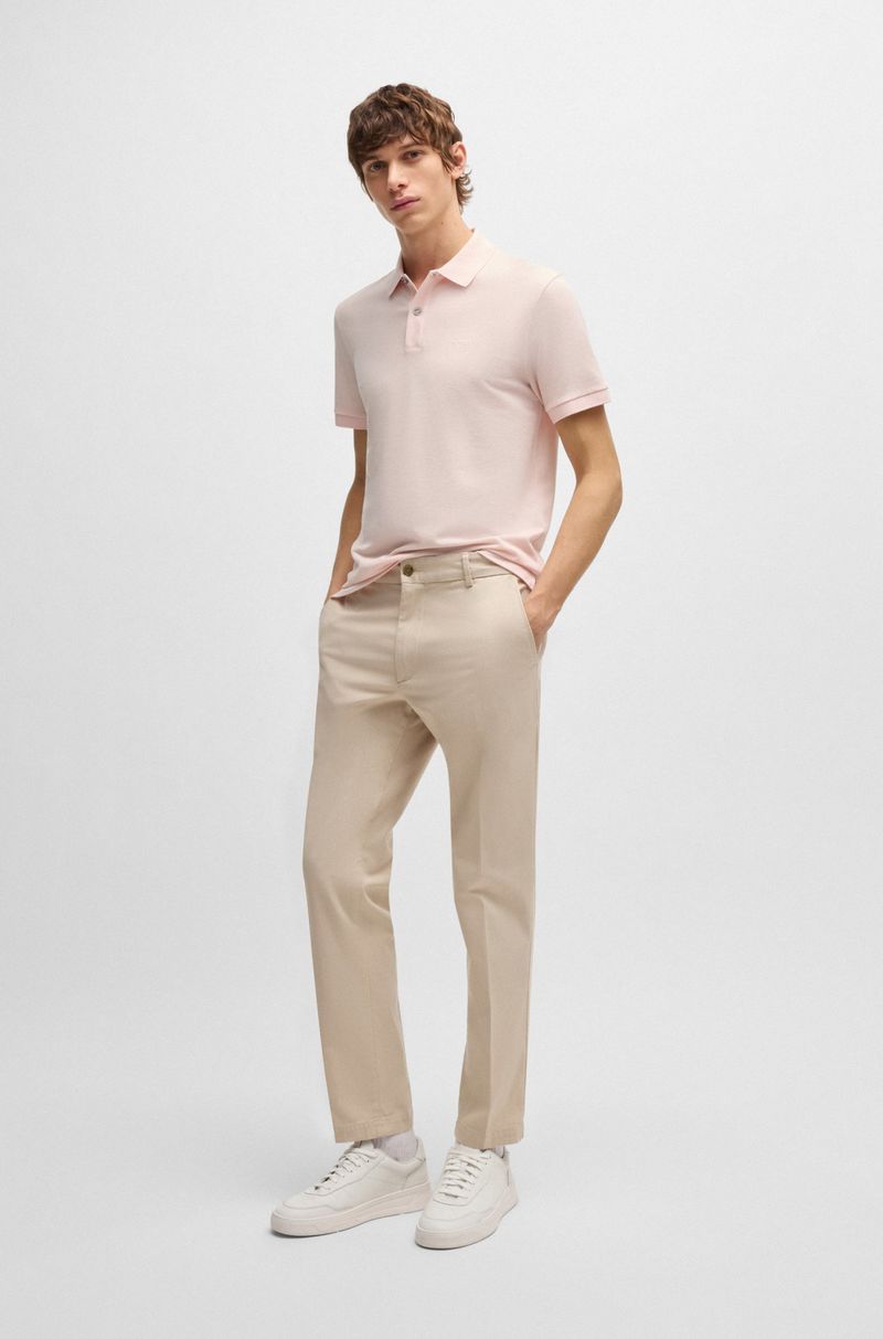 Polo Pallas De Ajuste Regular Em Algodão Com Logo Bordado