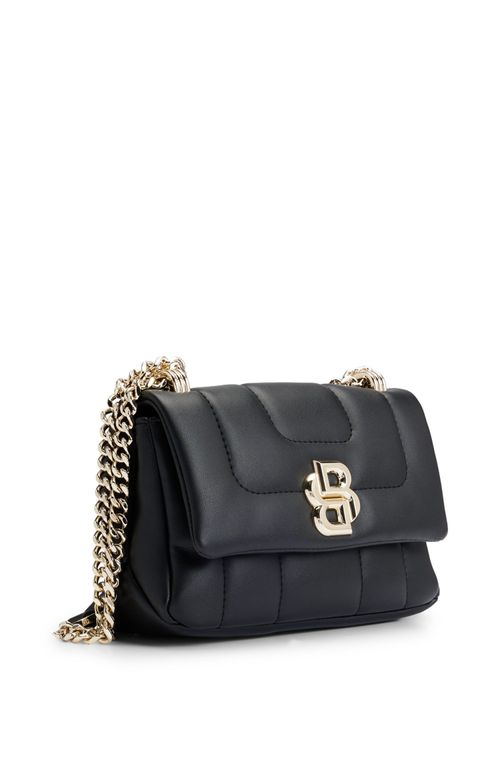 Bolsa Acolchoada Em Couro Sintético Com Monograma Double B
