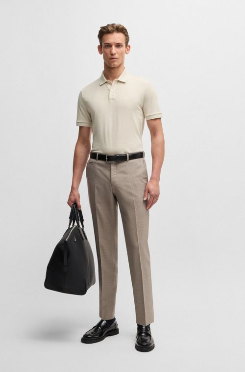 Polo Pallas De Ajuste Regular Em Algodão Com Logo Bordado