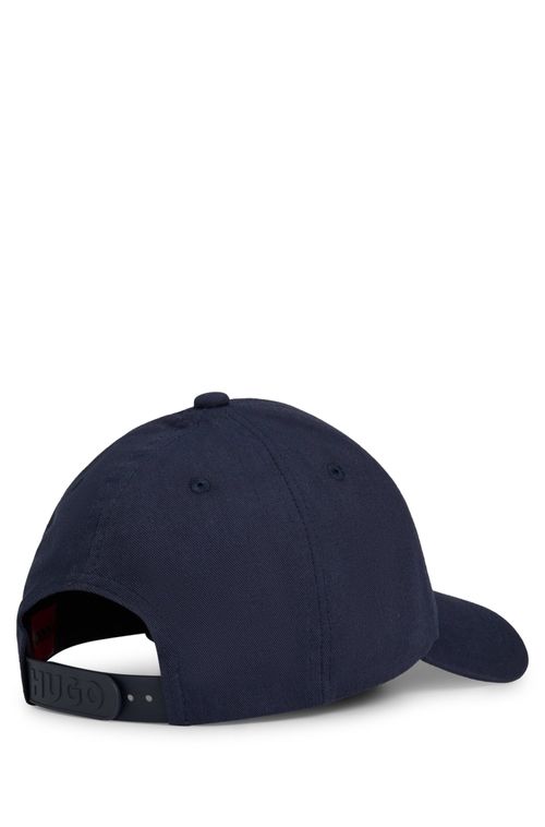 Boné De Sarja De Algodão Com Logo Bordado