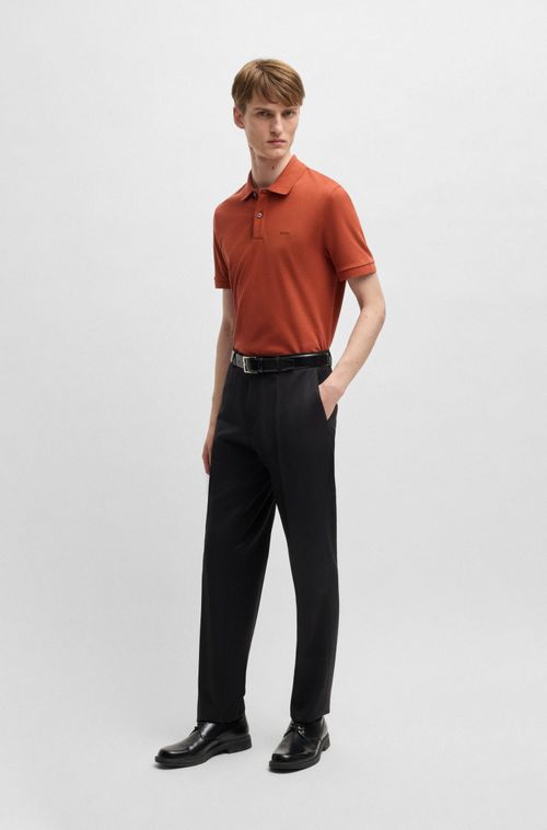 Polo Pallas De Ajuste Regular Em Algodão Com Logo Bordado