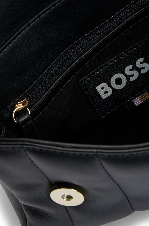 Bolsa Acolchoada Em Couro Sintético Com Monograma Double B