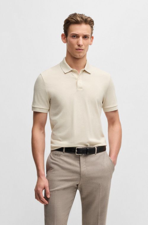 Polo Pallas De Ajuste Regular Em Algodão Com Logo Bordado