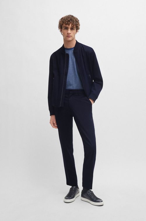 Camiseta Slim Fit Em Algodão Mouliné Mercerizado