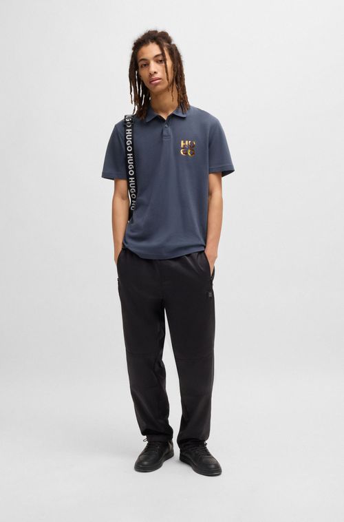 Polo De Algodão Piqué Com Estampa Gráfica Do Logo