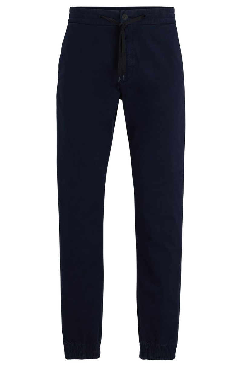 Calças Azul Slim-Fit De Gabardine-Stretch