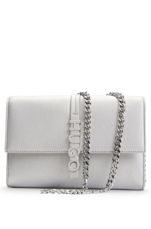 Bolsa Clutch De Couro Sintético Laminado
