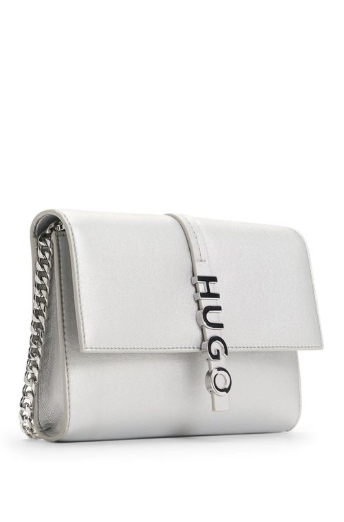 Bolsa Clutch De Couro Sintético Laminado