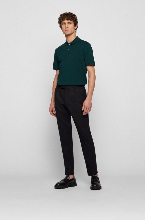 Camisa Polo Em Algodão Orgânico Com Logo Bordado