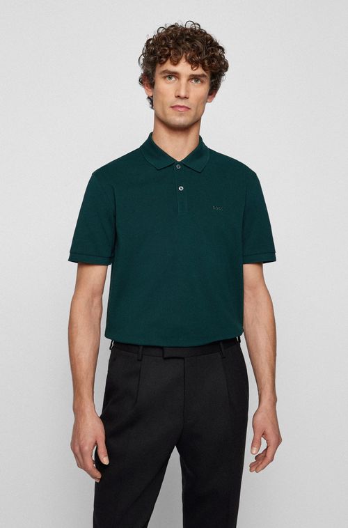 Camisa Polo Em Algodão Orgânico Com Logo Bordado