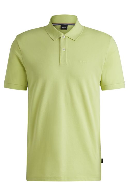 Polo Regular Fit Em Algodão Com Logo Bordado