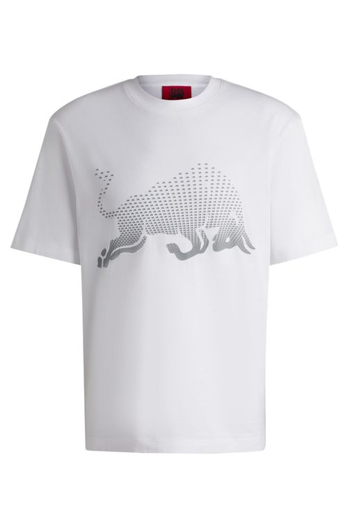 Camiseta De Algodão Hugo X Rb Com Gráfico De Touro Em Degradê