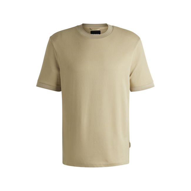 Camiseta De Ajuste Regular Em Mistura De Algodão