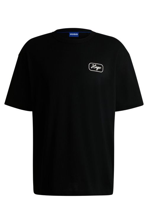 Camiseta Loose Fit Em Algodão Com Motivo Artístico De Corridas