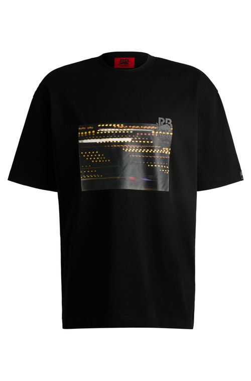 Camiseta De Algodão Hugo X Rb Com Estampa De Corrida