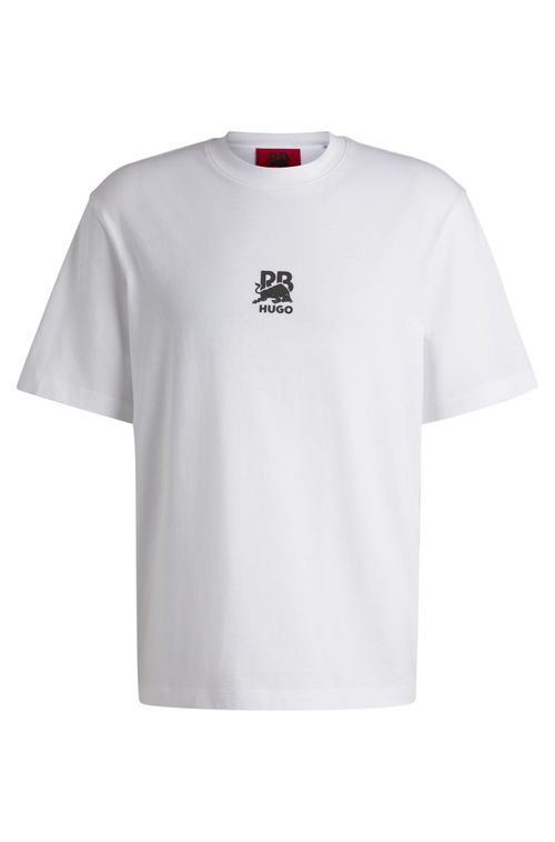 Camiseta De Algodão Hugo X Rb Com Logo