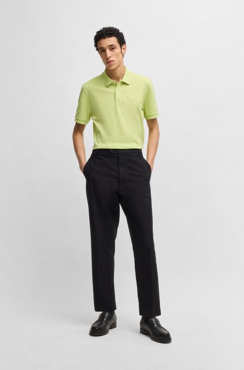 Polo Regular Fit Em Algodão Com Logo Bordado