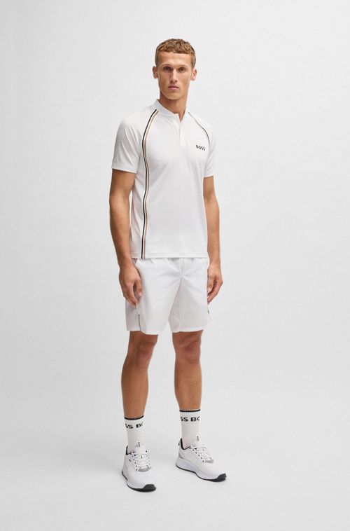 Polo Ativo Slim Fit Em Malha Super Elástica