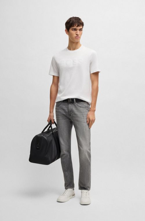 Camiseta Em Jersey De Algodão Com Motivo Artístico De Logo