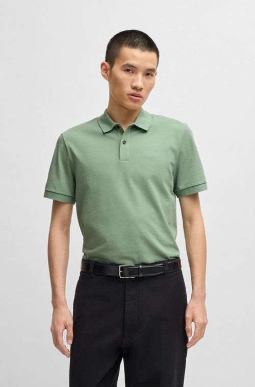 Polo Pallas De Ajuste Regular Em Algodão Com Logo Bordado